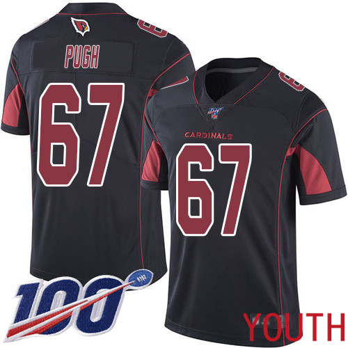 Arizona Cardinals Limited Black Youth Justin Pugh Jersey NFL Football #67 100th Season Rush Vapor Untouchable->youth nfl jersey->Youth Jersey
